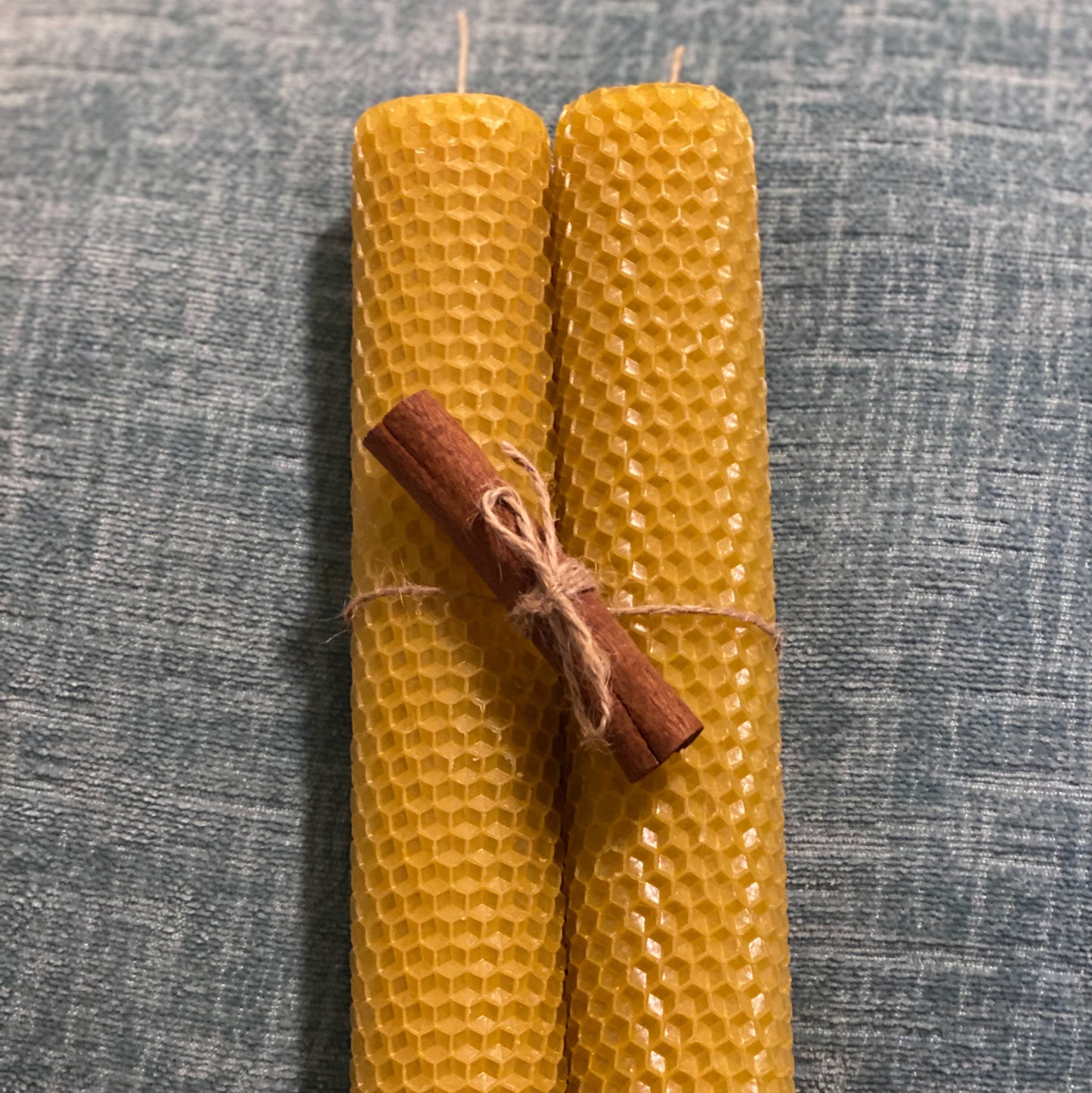 Beeswax Rolled Taper Candles (2)